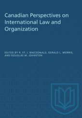 book Canadian Perspectives on International Law and Organization