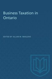 book Business Taxation in Ontario