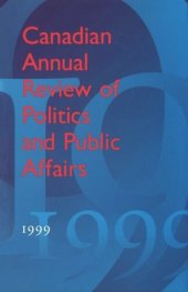 book Canadian Annual Review of Politics and Public Affairs 1999