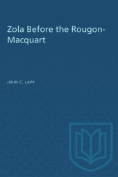 book Zola Before the Rougon-Macquart