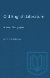 book Old English Literature: A Select Bibliography