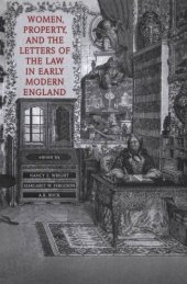 book Women, Property, and the Letters of the Law in Early Modern England