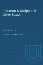 book Imitation & Design and Other Essays