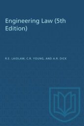 book Engineering Law (5th Edition)