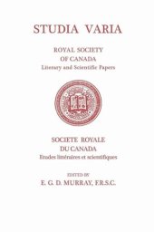 book Studia Varia: (Royal Society of Canada, Literary and Scientific Papers)