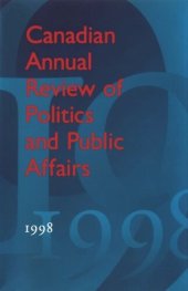 book Canadian Annual Review of Politics and Public Affairs: 1998