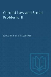 book Current Law and Social Problems, II