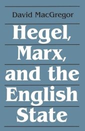 book Hegel Marx & the English State