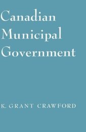 book Canadian Municipal Government