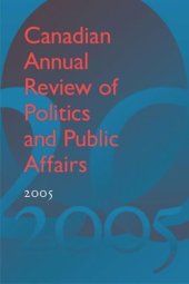 book Canadian Annual Review of Politics and Public Affairs, 2005