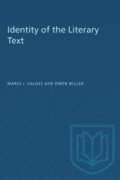 book Identity of the Literary Text