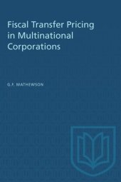 book Fiscal Transfer Pricing in Multinational Corporations