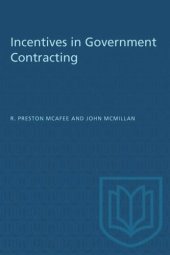 book Incentives in Government Contracting