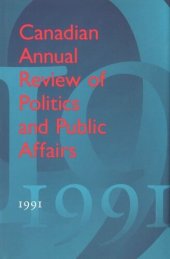 book Canadian Annual Review of Politics and Public Affairs: 1991