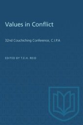 book Values in Conflict: 32nd Couchiching Conference, C.I.P.A