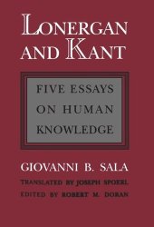 book Lonergan and Kant