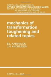 book Mechanics of Transformation Toughening and Related Topics