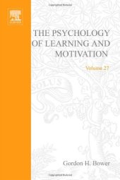 book Psychology of Learning and Motivation