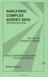 book Analyzing Complex Survey Data 