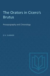 book The Orators in Cicero's Brutus: Prosopography and Chronology