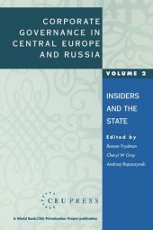 book Corporate Governance in Central Europe and Russia: Insiders and the State