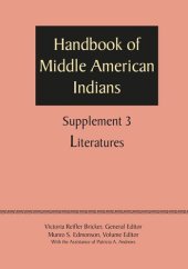 book Supplement to the Handbook of Middle American Indians, Volume 3: Literatures