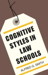 book Cognitive Styles in Law Schools