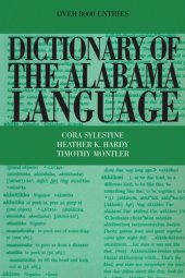 book Dictionary of the Alabama Language