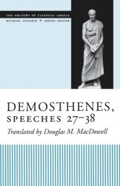 book Demosthenes, Speeches 27-38