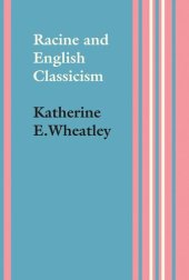 book Racine and English Classicism