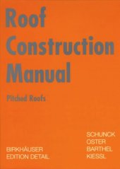 book Roof Construction Manual: Pitched Roofs