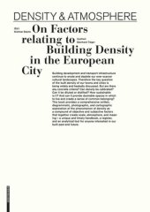 book Density & Atmosphere: On Factors relating to Building Density in the European City