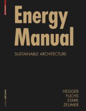 book Energy Manual: Sustainable Architecture