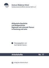 book Afrikanische Geschichte und Weltgeschichte