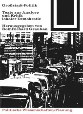 book Großstadt-Politik.: Texte zur Analyse und Kritik lokaler Demokratie