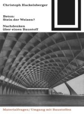 book Beton: Stein der Weisen?: Nachdenken über einen Baustoff