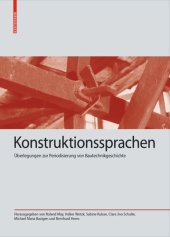 book Konstruktionssprachen: Überlegungen zur Periodisierung von Bautechnikgeschichte