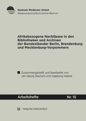 book Afrikabezogene Nachlässe