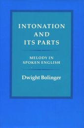 book Intonation and Its Parts: Melody in Spoken English