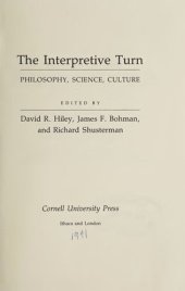 book The Interpretive Turn: Philosophy, Science, Culture