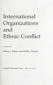 book International Organizations and Ethnic Conflict