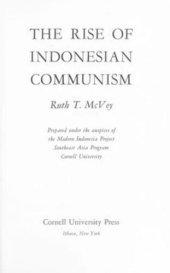 book The Rise of Indonesian Communism