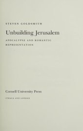 book Unbuilding Jerusalem: Apocalypse and Romantic Representation