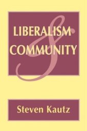 book Liberalism and Community