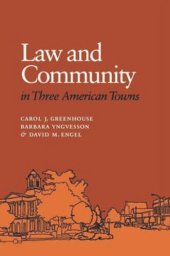 book Law and Community in Three American Towns