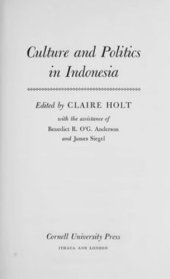 book Culture and Politics in Indonesia