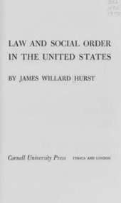 book Law and Social Order in the United States