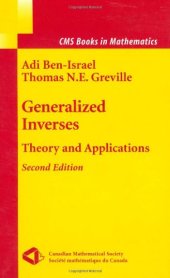 book Generalized Inverses: Theory and Applications