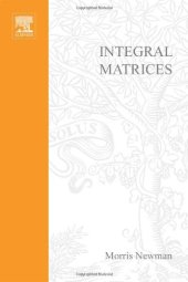 book Integral matrices