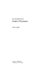 book An introduction to Goedel's theorems